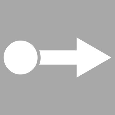 Doğru düz çekmek vektör piktogram