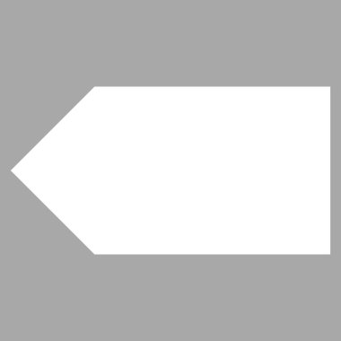 Yön sol düz vektör piktogram