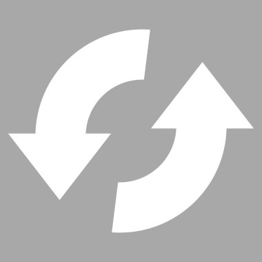 Exchange oklar düz vektör piktogram