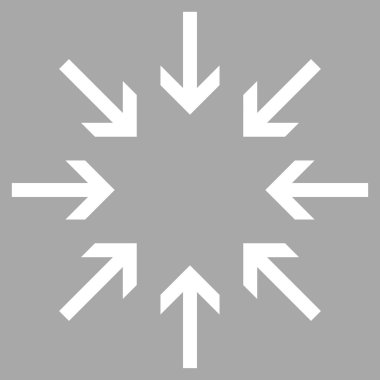 Basınç oklar düz vektör piktogram