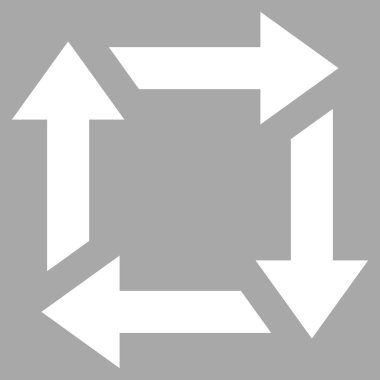 Düz vektör piktogram geri dönüşüm