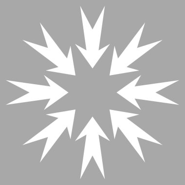 Basınç oklar düz vektör piktogram