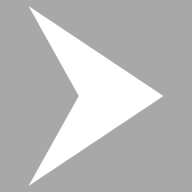 Ok ucu düz vektör piktogram sağ