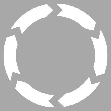 Dolaşım düz vektör piktogram