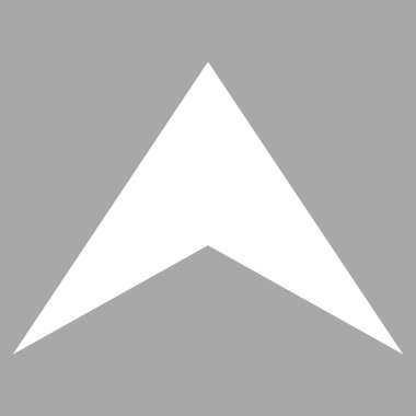 Düz vektör piktogram yukarı ok ucu