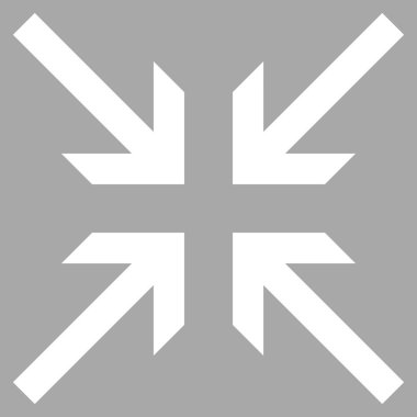 Oklar düz vektör piktogram collide