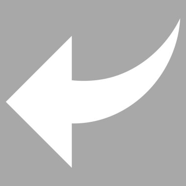 Düz Vektör Piktogramı Geri Al