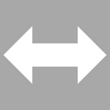 Yatay Exchange oklar düz vektör piktogram