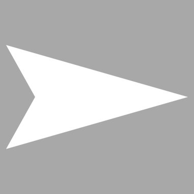 Ok ucu düz vektör piktogram sağ