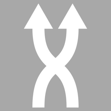 Shuffle Oklar Yukarı Düz Vektör Pictogram