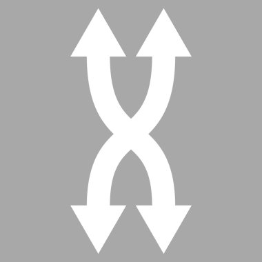 Shuffle Oklar Dikey Düz Vektör Pictogram