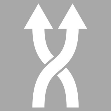 Shuffle Oklar Yukarı Düz Vektör Pictogram