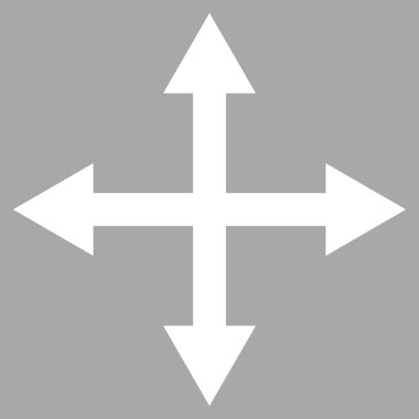 Oklar düz vektör piktogram genişletin