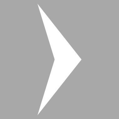 Ok ucu düz vektör piktogram sağ