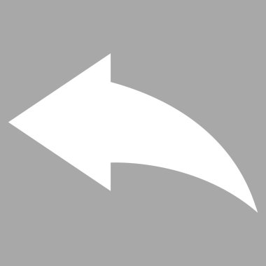 Düz Vektör Piktogramı Geri Al