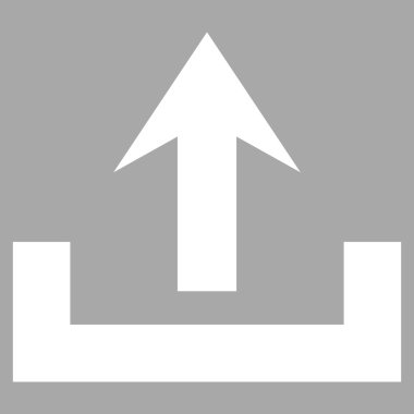 Düz vektör piktogram upload