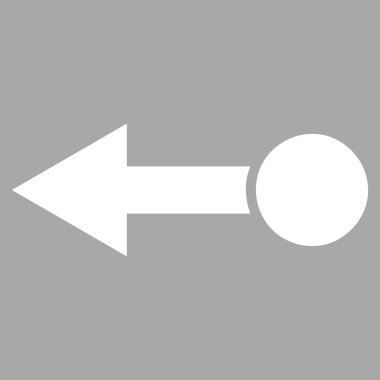 Sol düz vektör piktogram çekin