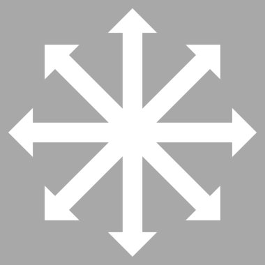 Oklar düz vektör piktogram genişletin