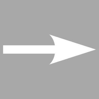 Keskin Ok Sağ Düz Vektör Pictogram