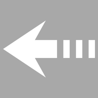 Sol düz vektör piktogram göndermek