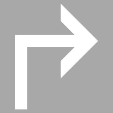 Doğru düz açmak vektör piktogram