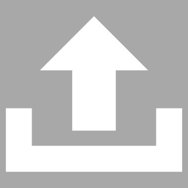 Düz vektör piktogram upload