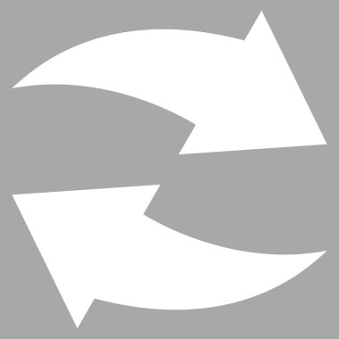 Exchange oklar düz vektör piktogram