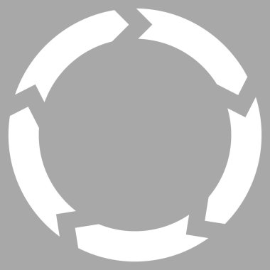 Dolaşım düz vektör piktogram