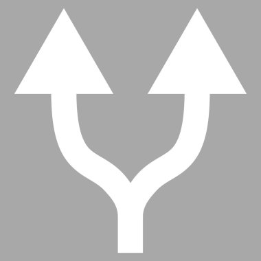Split Oklar Yukarı Düz Vektör Pictogram