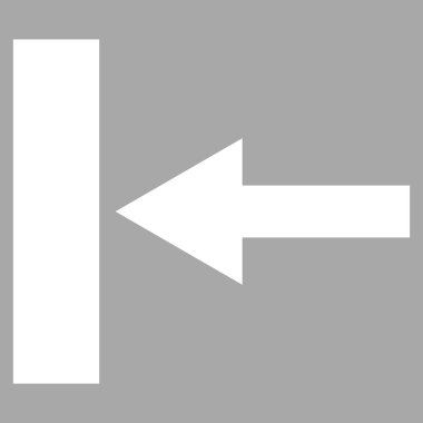 Sol düz vektör sembol taşımak