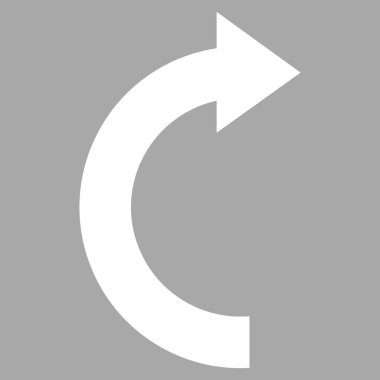 Doğru düz döndürme vektör piktogram