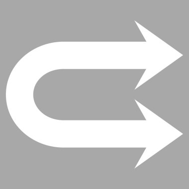 Çift sağ ok düz vektör piktogram