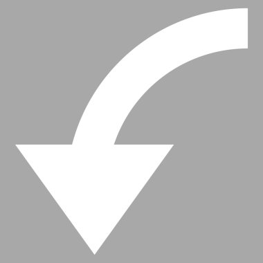 Saatin tersi yönde düz vektör Sembol döndürme