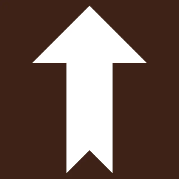 Flecha arriba plano vector pictograma — Vector de stock