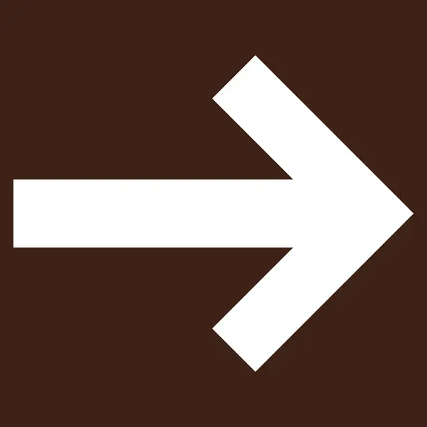 Arrow Right Flat Vector Pictogram — Stock Vector