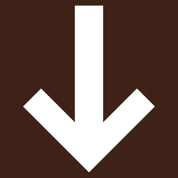 Pfeil nach unten flaches Vektor-Piktogramm — Stockvektor