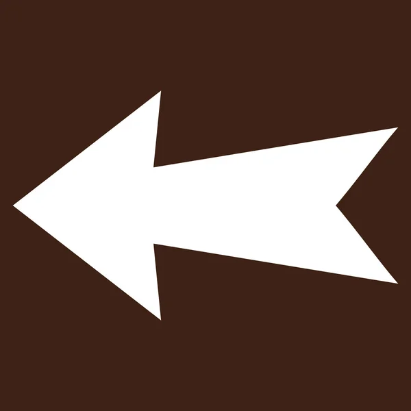 Flecha izquierda plana Vector Pictograma — Vector de stock