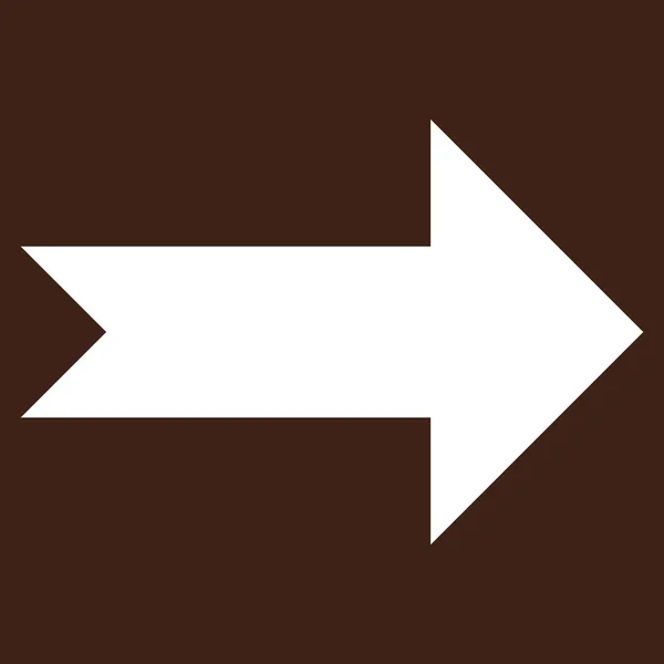 Flecha derecha plana vector pictograma — Vector de stock