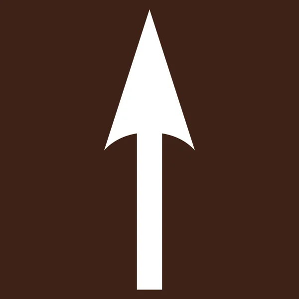 Sharp Arrow Up Flat Vector Pictogram — Stok Vektör