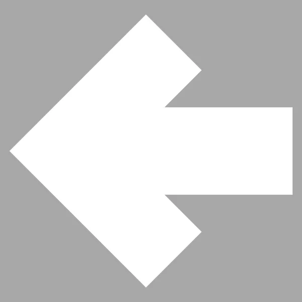 Flecha izquierda plana Vector Pictograma — Vector de stock