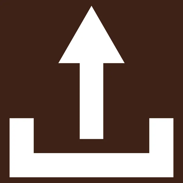 Flachbild-Vektor-Piktogramm hochladen — Stockvektor