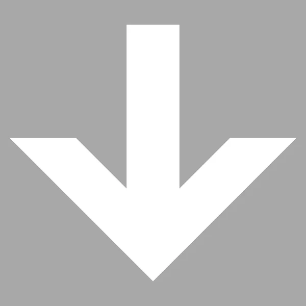 Šipka dolů plochý vektor piktogram — Stockový vektor
