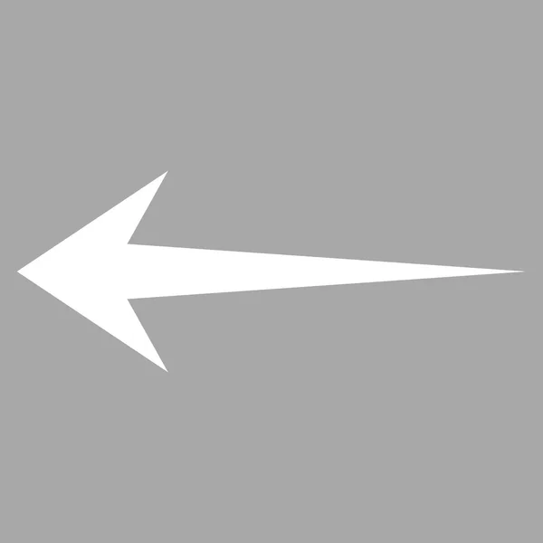 Šipka levá ploché vektor piktogram — Stockový vektor