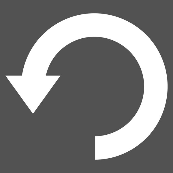 Rotate Down Flat Vector Pictogram