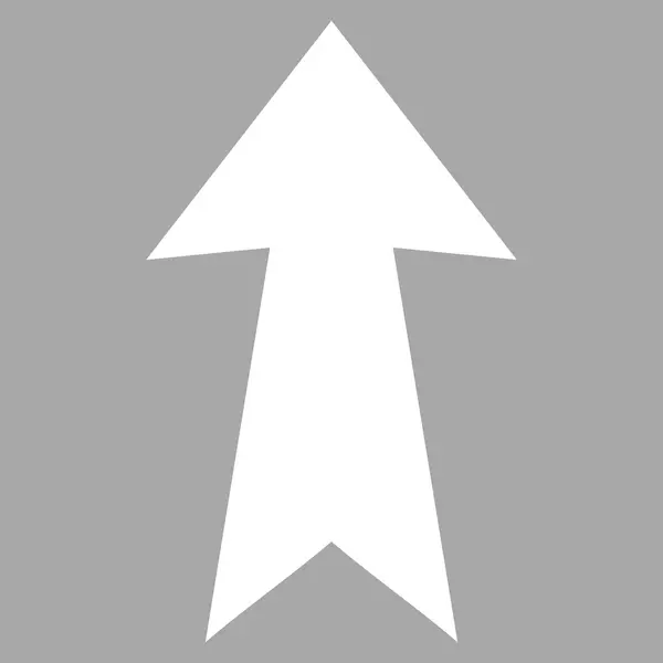 Flecha arriba plano vector pictograma — Vector de stock