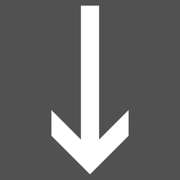 Pijl-omlaag platte Vector Pictogram — Stockvector