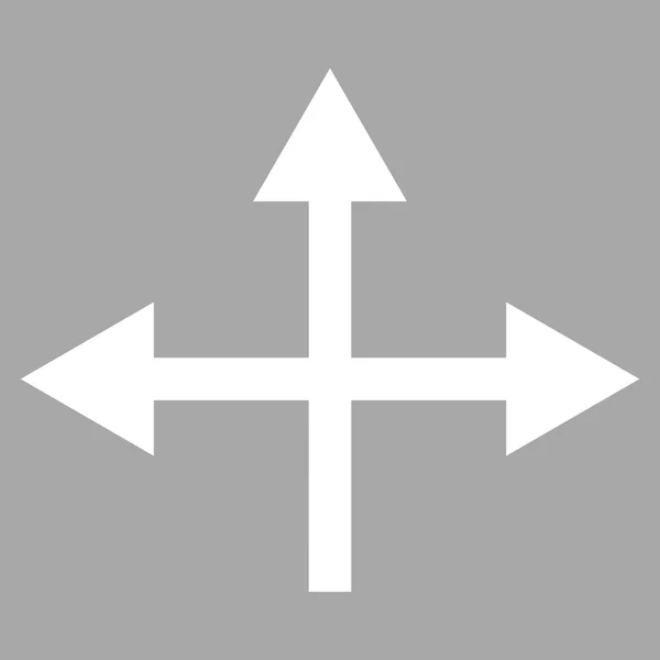 Directions d'intersection Pictogramme vectoriel plat — Image vectorielle