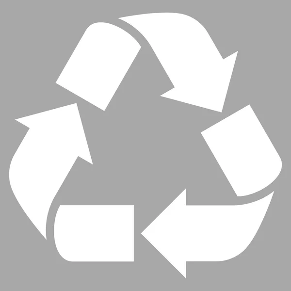 Recycle platte Vector Pictogram — Stockvector