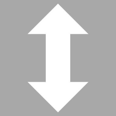 Dikey Değişim Okları Düz Vektör Piktogramı