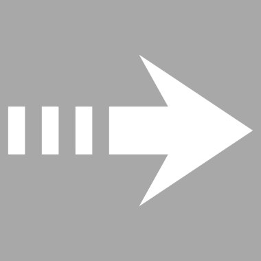 Doğru düz göndermek vektör piktogram